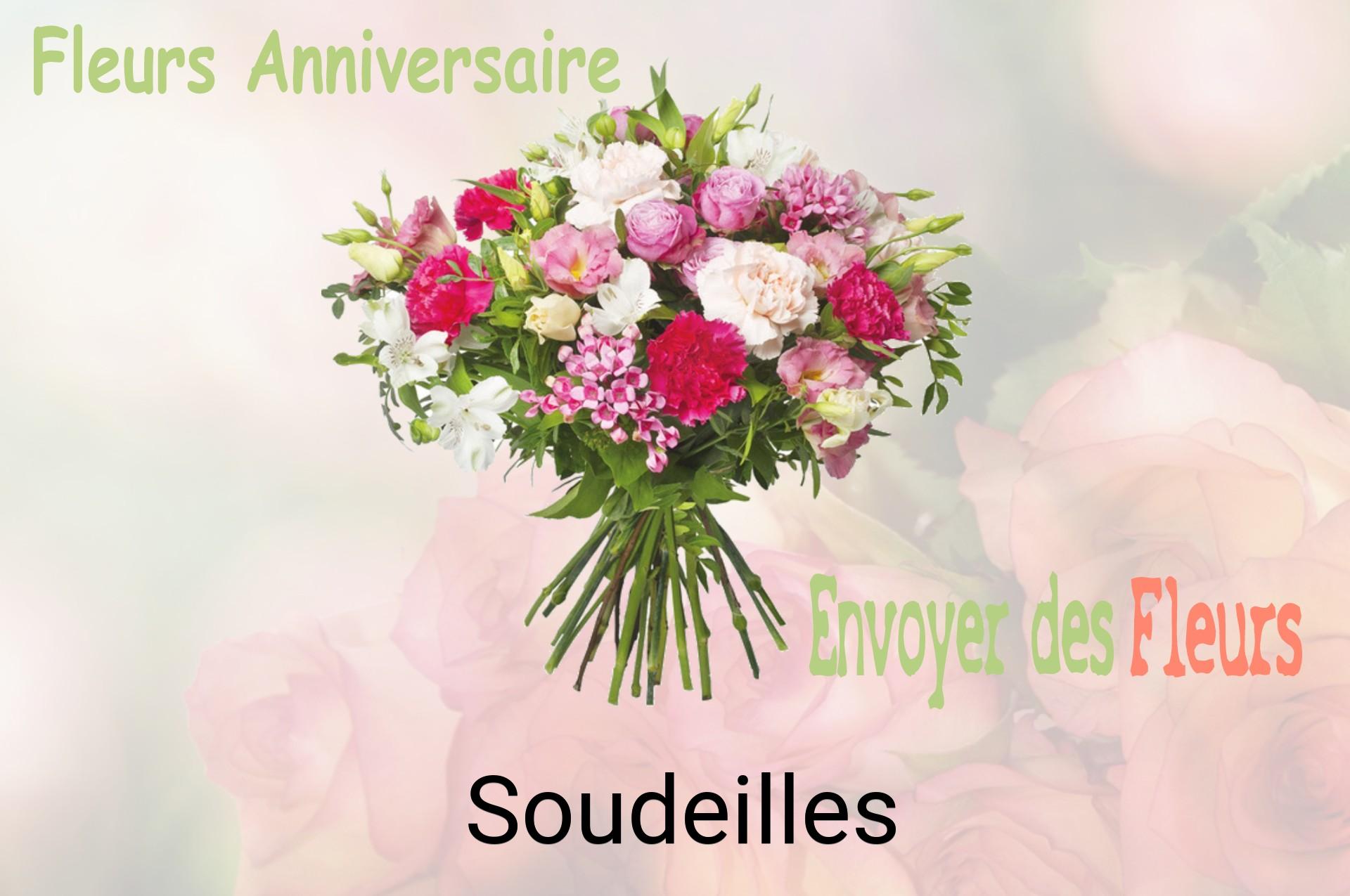 Bouquet de fleurs d’anniversaire livré à Soudeilles